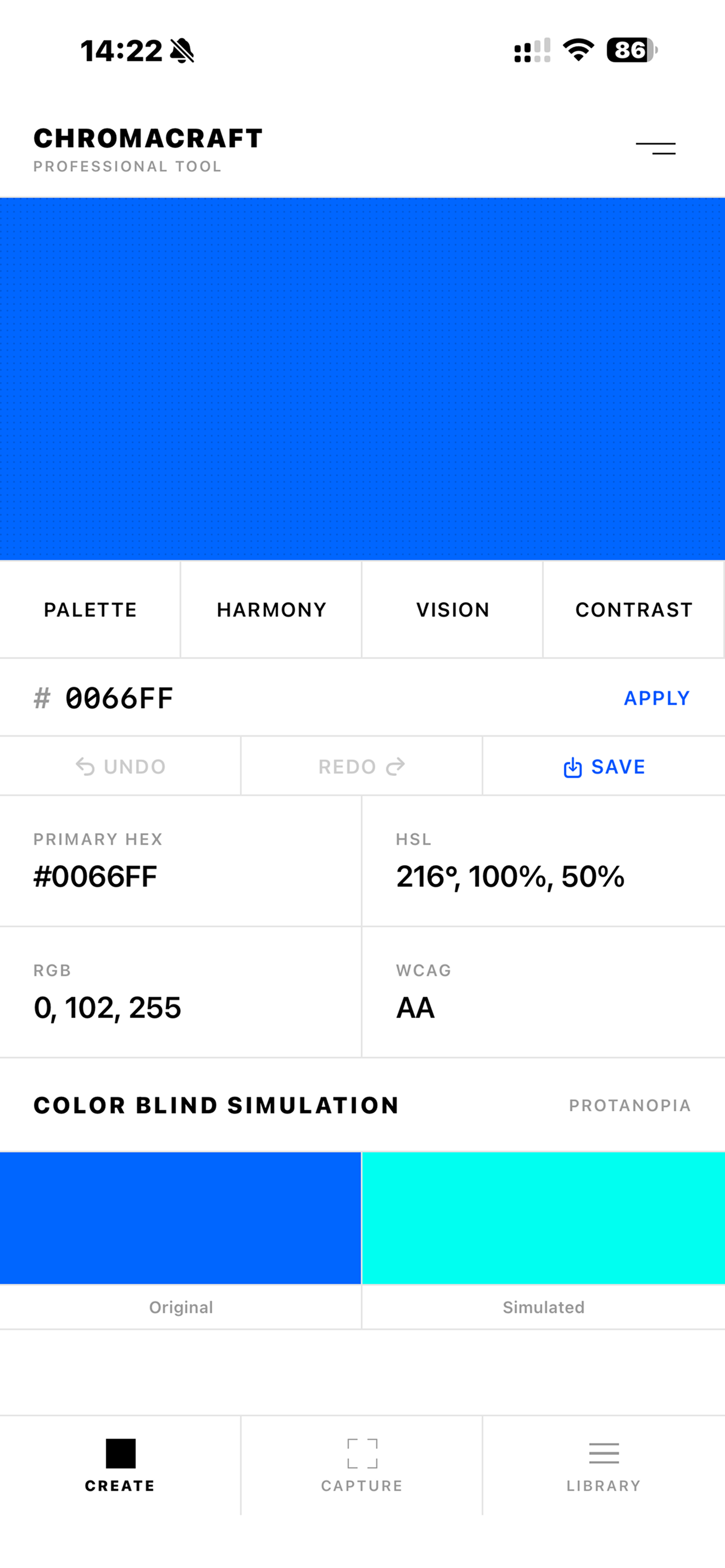 Create — Color Blind Simulation